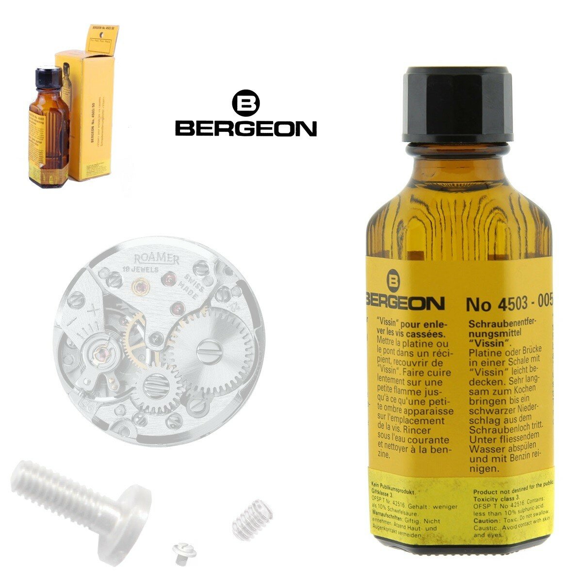Outil Bergeon 30203 Pour Limer Les Vis De Balancier De Montre - Occasion