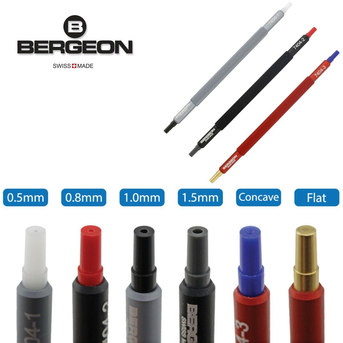 Kit De 3 Outils à Poser Les Aiguilles (tailles : 0.50, 0.80, 1.00, 1.50