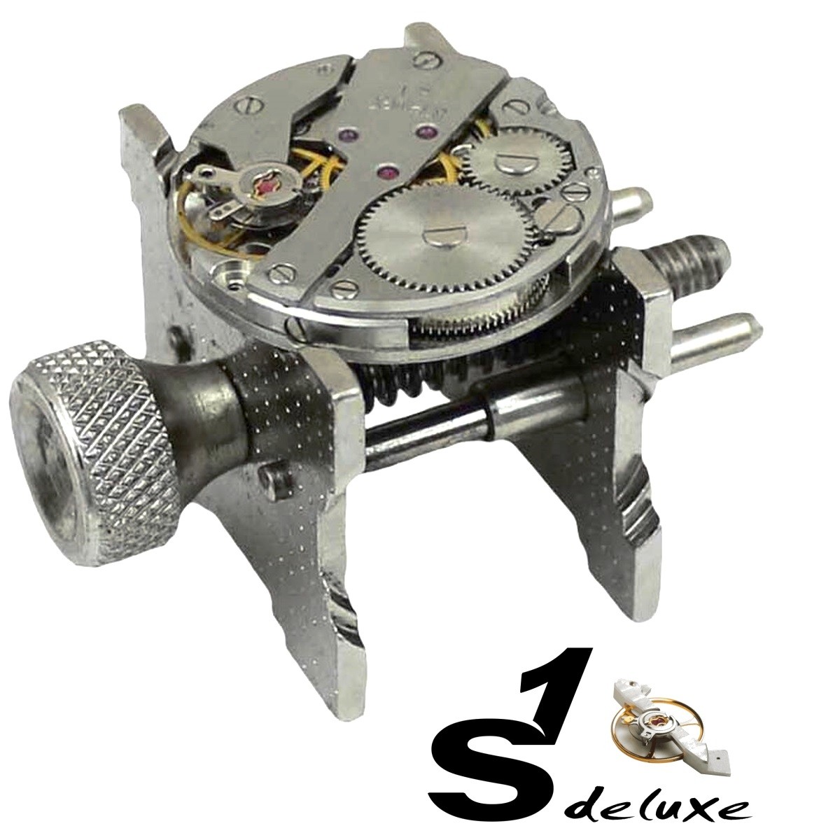 Support/Porte-Mouvement Pour Réparation De Montres - 2 Pièces En Métal - Outil Horloger Professionnel