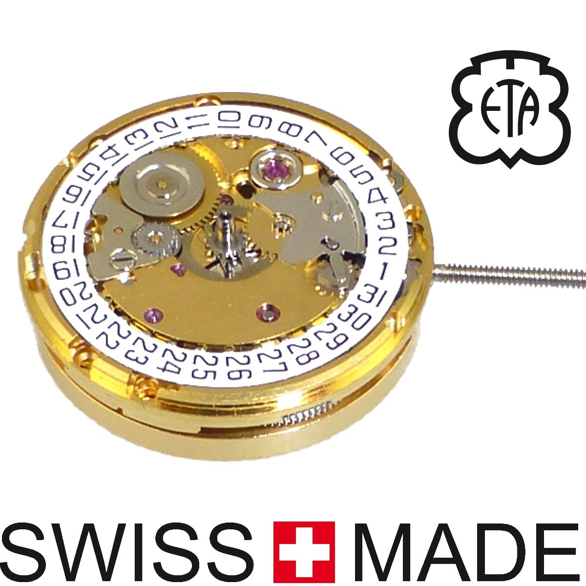 Mouvement montre a remontage automatique ETA 2671 Fournisseur de mouvements montres ETA