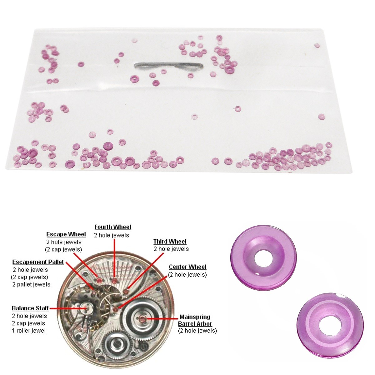 Assortiment pierres d horlogerie BULLONG HJ A Jewel palier pour