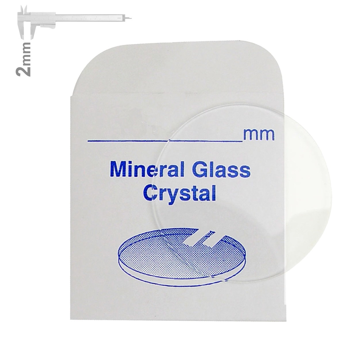 VERRE MONTRE NORMALISE DIAM. 15.8 mm VERLUX TRANSPARENT
