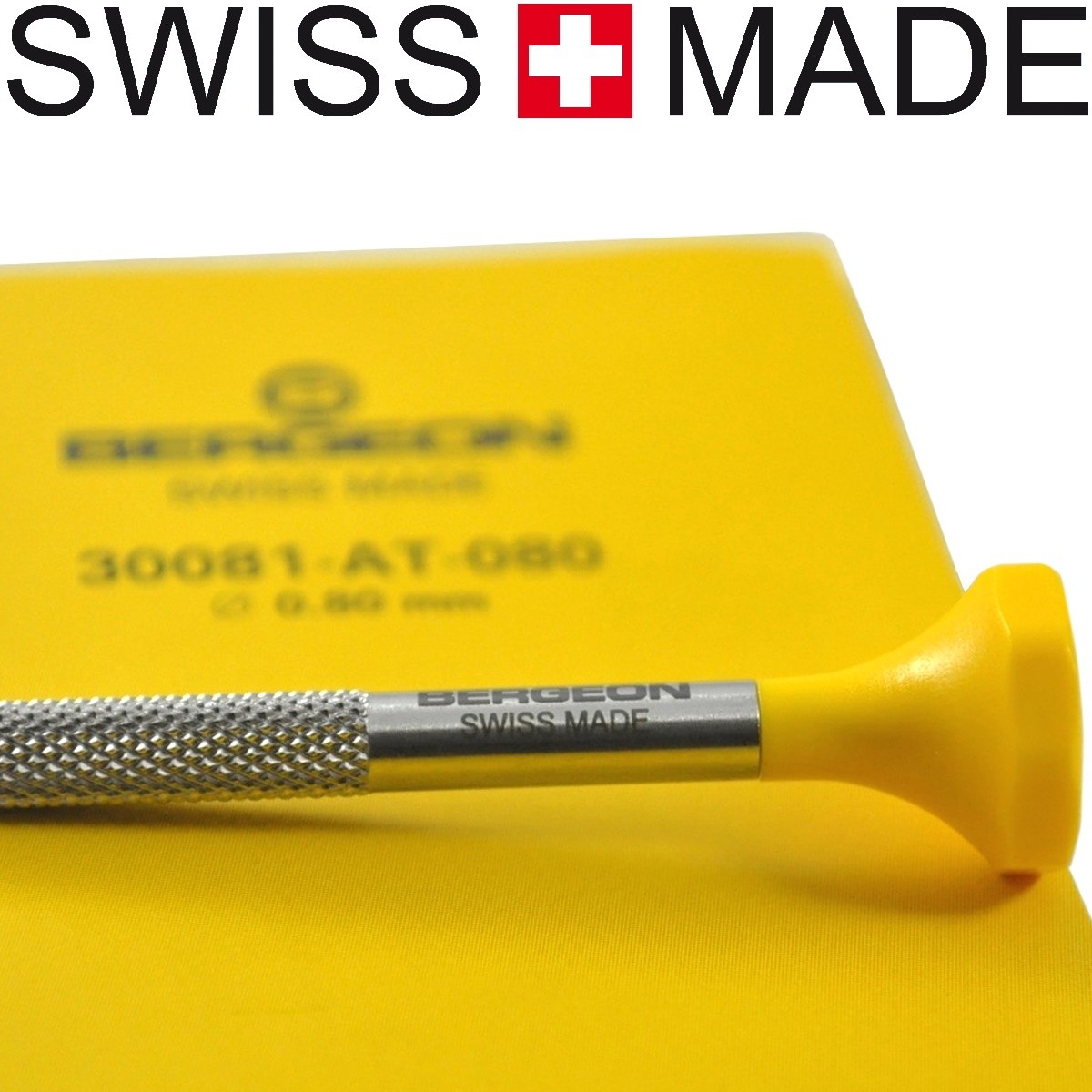 BERGEON 7899-060 Tournevis ergonomique en aluminium d'horloger ø 0,60 mm SWISS