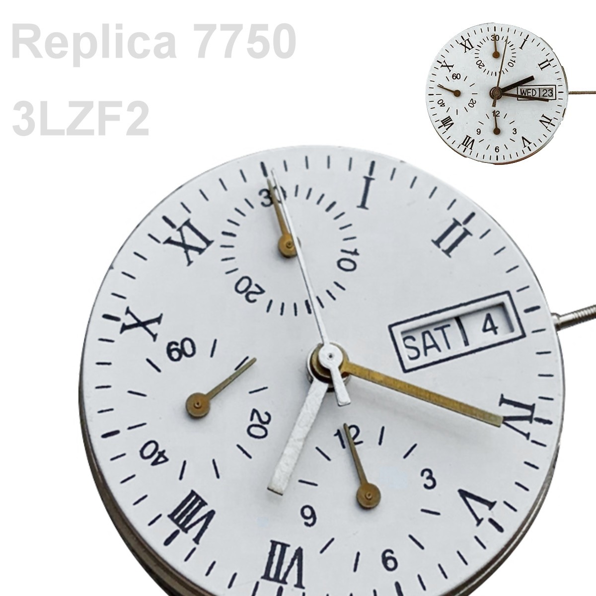 Mouvement de chronographe automatique 3LZF2 7750 Mouvements montres chinois
