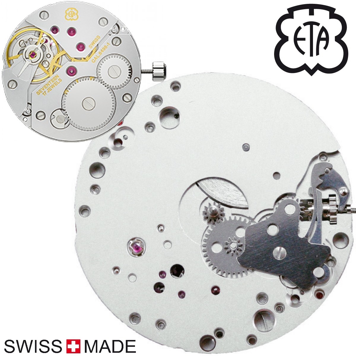 Mouvement de montre Unitas ETA 6498 1 SS Savonette Acheter un mouvement ETA de remplacement