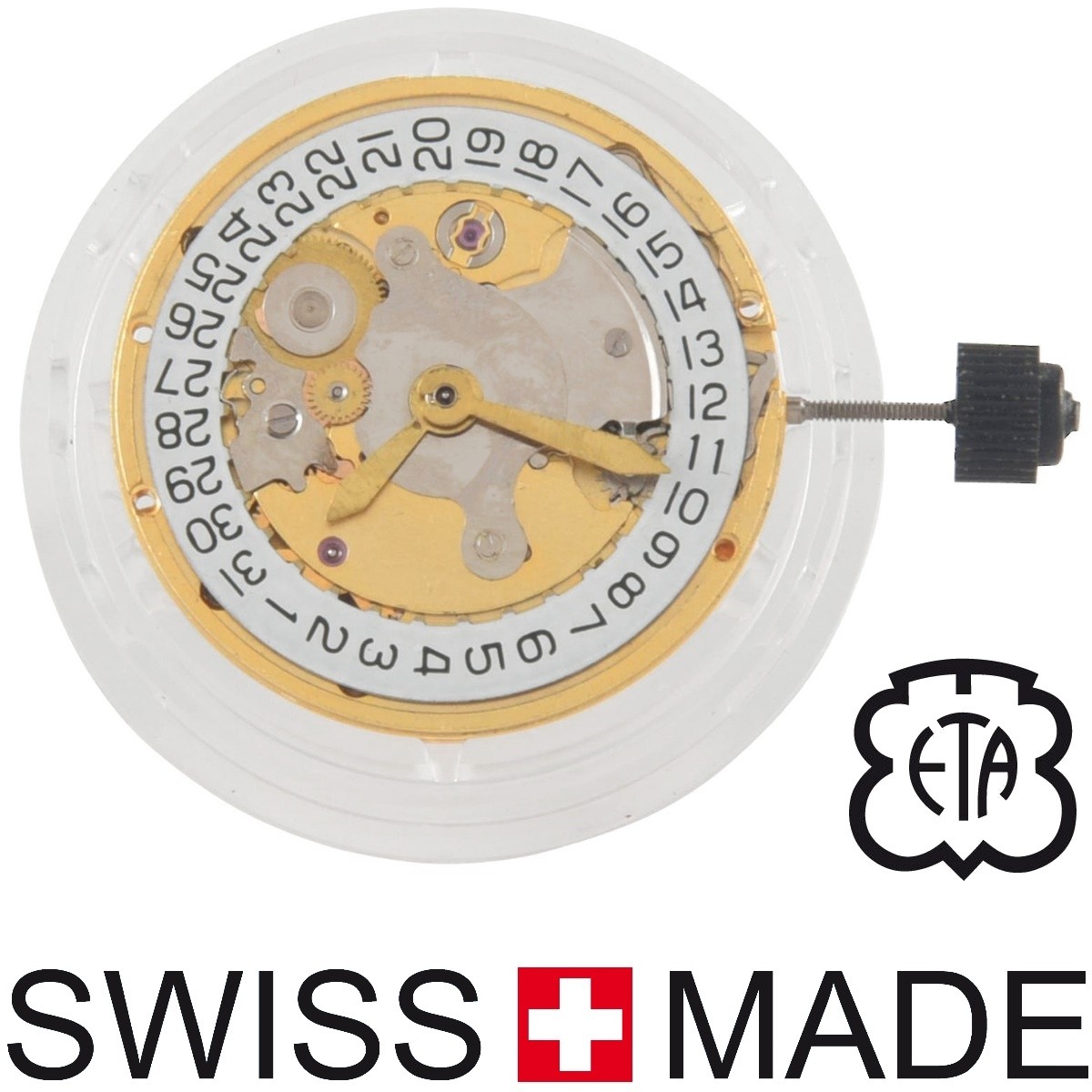 Mouvement montre automatique ETA 2824 2 plaque or Grande boutique pour mouvements ETA