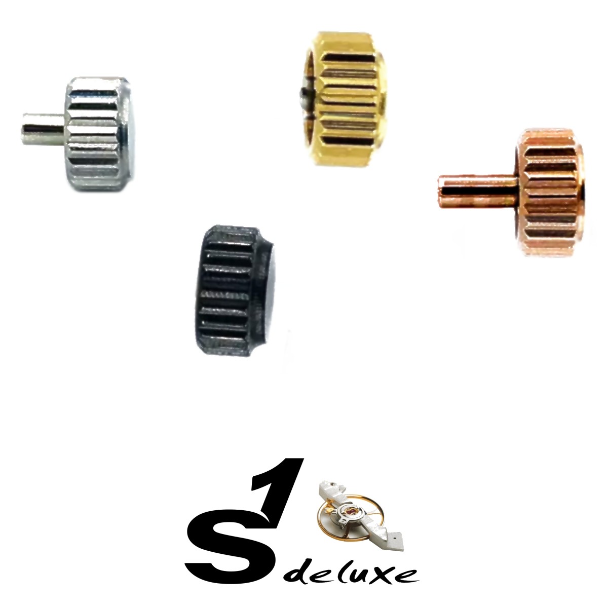 5Pcs Mouvement Montre Acier Tige Couronne Kit Montre De Pièces NH35