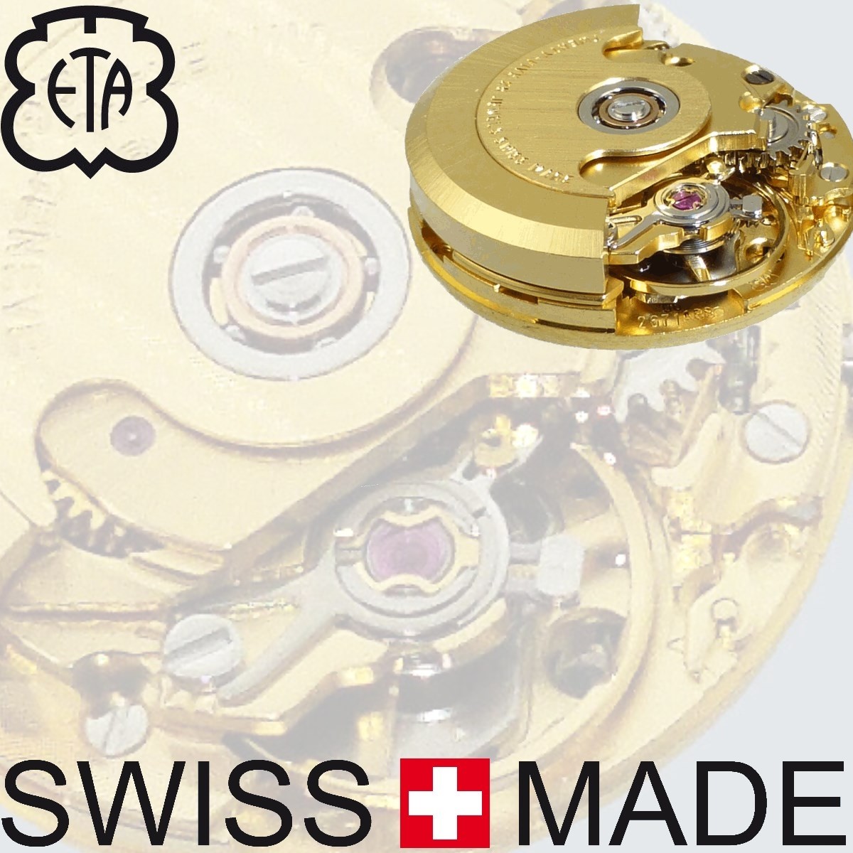 Mouvement montre a remontage automatique ETA 2671 Fournisseur de mouvements montres ETA