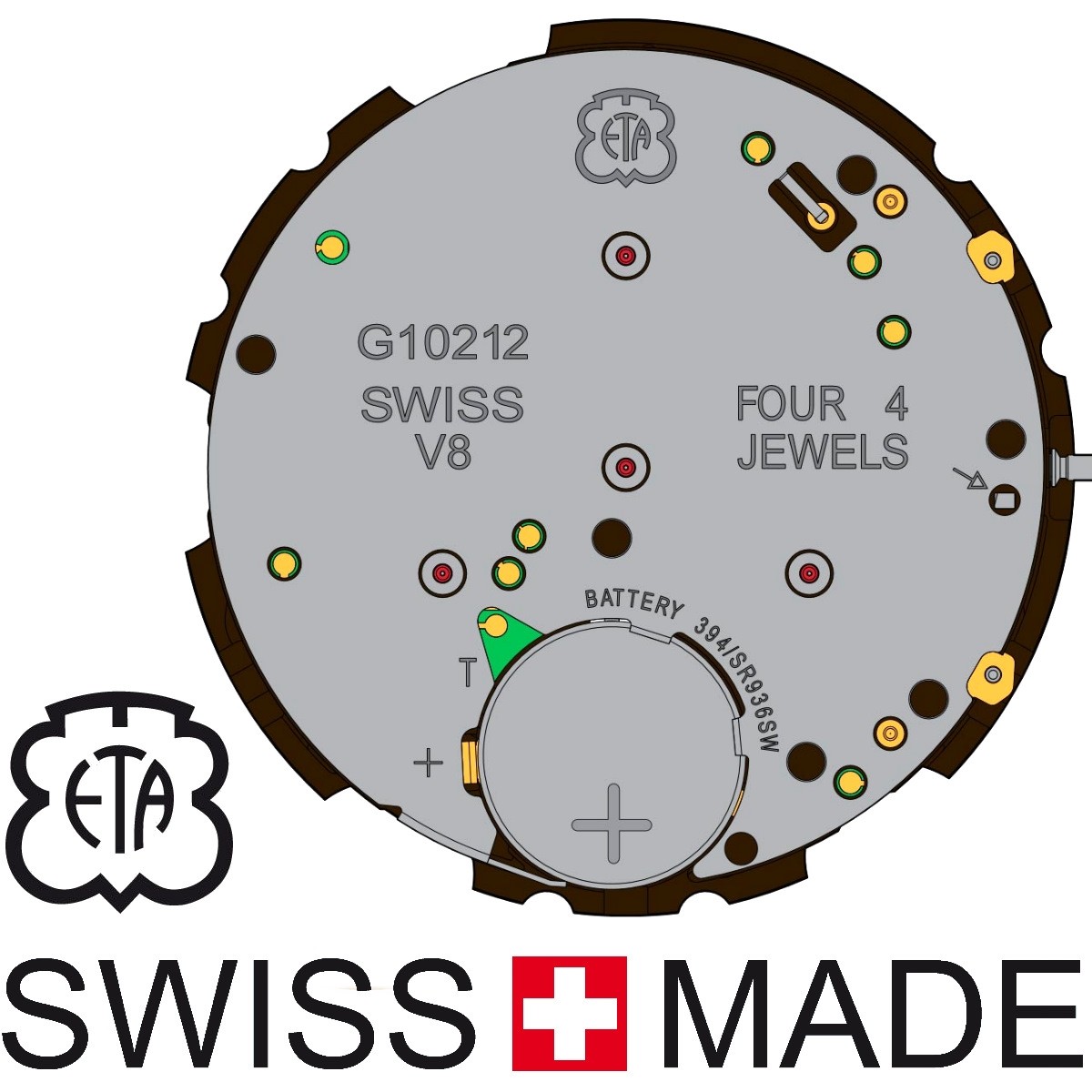 Eta g10 212 movement hotsell