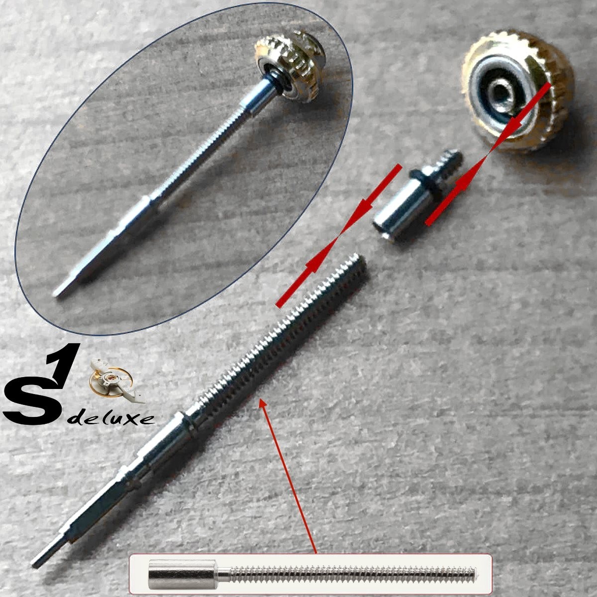 Tige de Réparation pour Bracelet Montre Universelle 21 à 26 mm