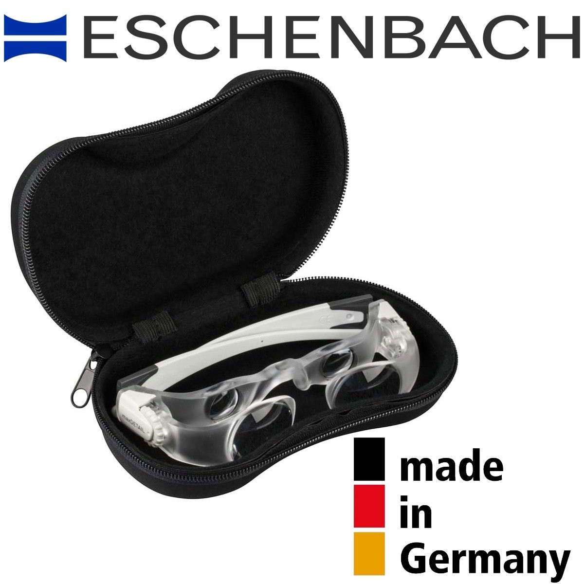 Lampe frontale à clipser Eschenbach pour lunettes loupes MaxDetail