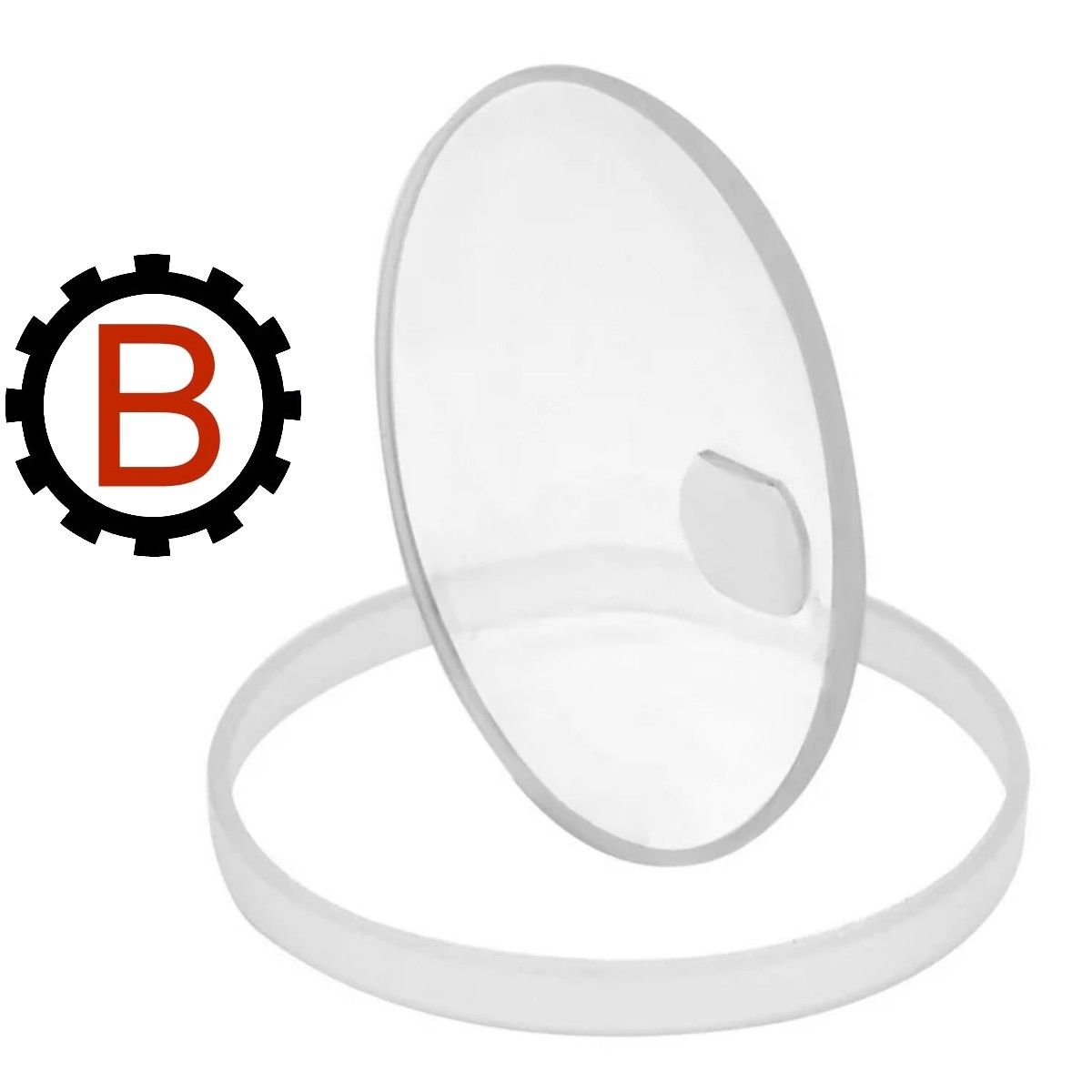 Verre De Montre Diamètre 31.8 Mm – Loupe MetallDat – Bague Dorée – Neuf