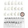 153 aiguilles lumineuses acier HQ pour montres