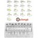Assortiment d’aiguilles lumineuses nickel pour montres ML17