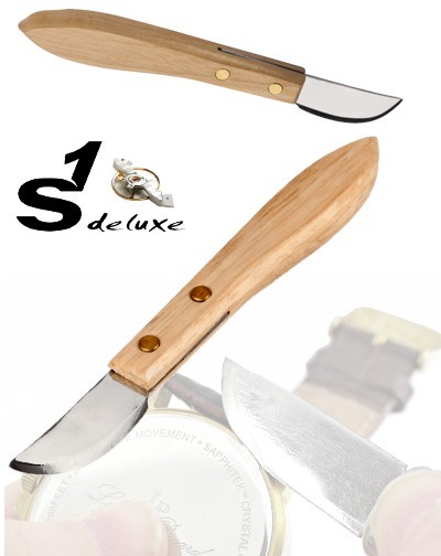Couteau pour fond clipsé S1 Deluxe NOXX avec manche en bois