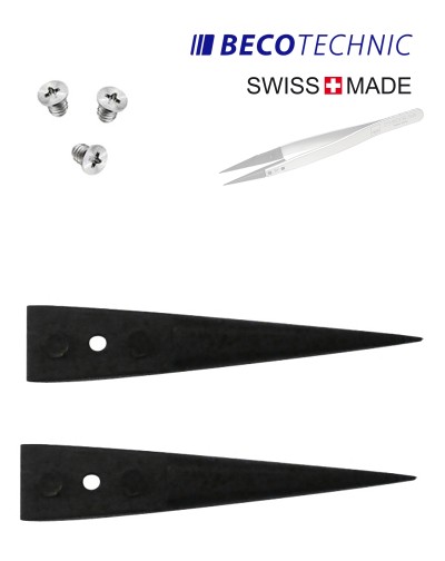 Pointes de rechange BECO pour brucelles pour horloger
