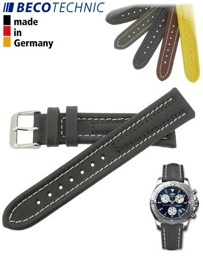 Bracelet de montre Arizona 22mm anthracite / INOX