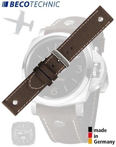 Bracelet de montre en veau CHRONO 20mm marron