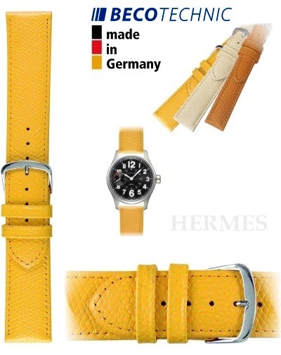 Bracelet de montre HERMES 16mm jaune / acier