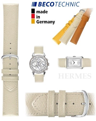 Bracelet de montre HERMES 14mm beige / acier