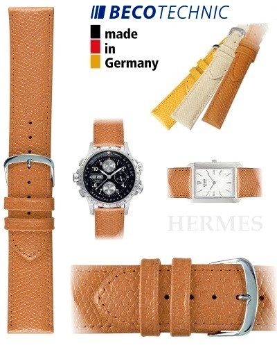 Bracelet de montre HERMES 14mm miel / acier