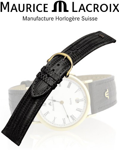 Bracelet de montre MAURICE LACROIX TEJU 20 noir or