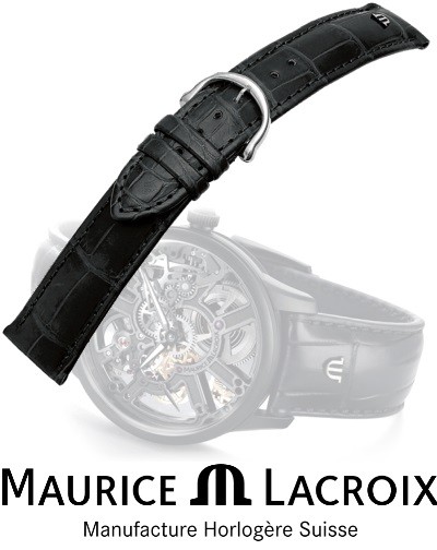Bracelet de montre MAURICE LACROIX LOISIANA noir/inox 18