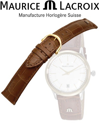 Bracelet montre MAURICE LACROIX LOISIANA cognac/or 20