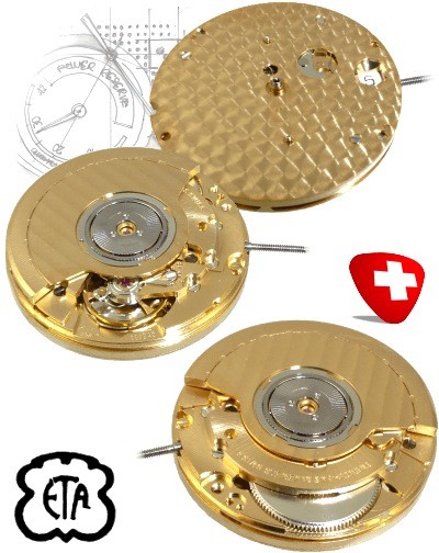 Mouvement montre ETA 2892 indicateur reserve de marche Fournisseur de mouvements ETA