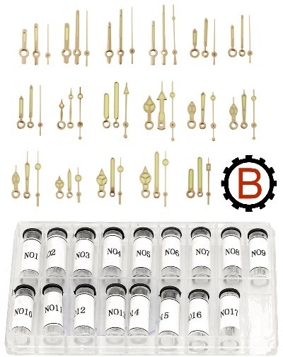 153 aiguilles lumineuses dorées HQ pour montres