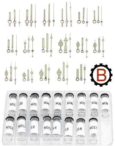 153 aiguilles lumineuses acier HQ pour montres