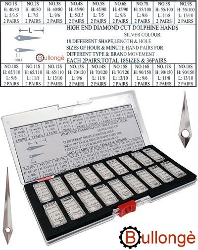 Set d'aiguilles DAUPHINE ACIER pour montres-bracelets
