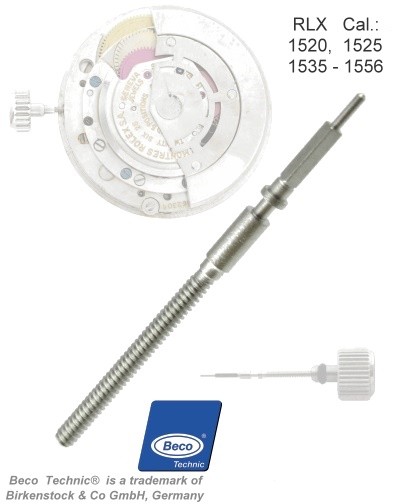 Tige de remontoir pour RLX 1520, 1525, 1530, 1535-56