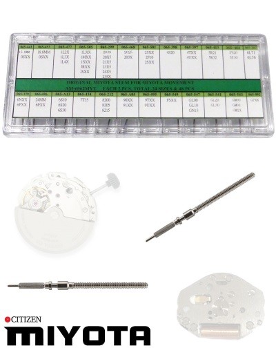 Miyota tiges de remontoir pour mouvements