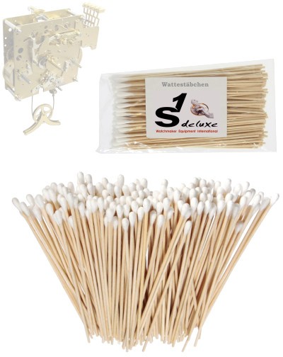 100 sticks de nettoyage pour mouvements d'horloge
