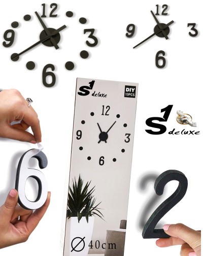 S1 Deluxe Kit grande horloge murale 3D