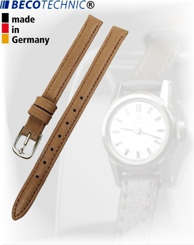 Beco Technic POLO S bracelet de montre en cuir beige 8mm