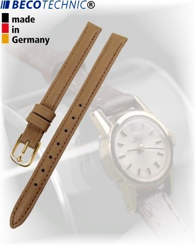 Beco Technic POLO G bracelet de montre en cuir beige 8mm