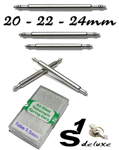 Set de 100 barrettes à resorts ROYAL 20-22-24mm