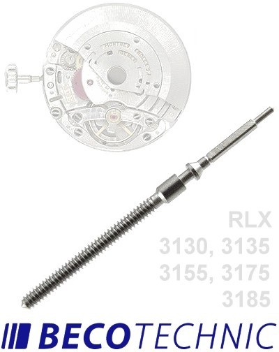 Tige de remontoir pour RLX 3130, 3135, 3155, 3175 etc.