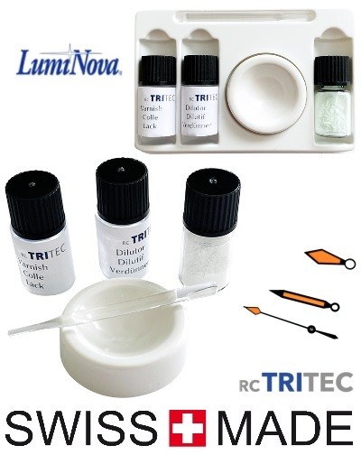 Kit de pâte lumineuse Super-Luminova orange foncé