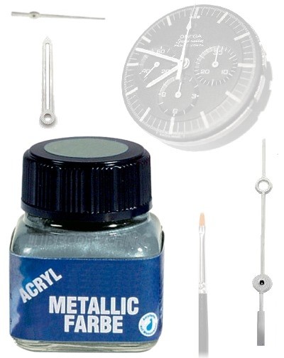 Verni pour aiguilles de montre ARGENT MÉTALLIQUE