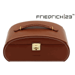 Boîte à bijoux Friedrich|23 CLAY SOFT en cuir marron