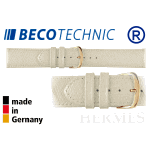 Bracelet de montre HERMES 18mm beige / plaqué or