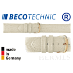 Bracelet de montre HERMES 14mm beige / plaqué or