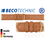 Bracelet de montre HERMES 12mm miel / plaqué or