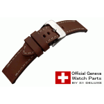 Bracelet de montre cuir ROYAL AERONAUTICAL 24 tabac