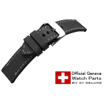 Bracelet de montre cuir ROYAL AERONAUTICAL 24 noir