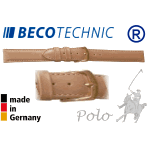Beco Technic POLO G bracelet de montre en cuir beige 8mm