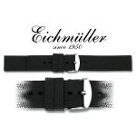 Bracelet silicone PLONGEUR noir 18mm